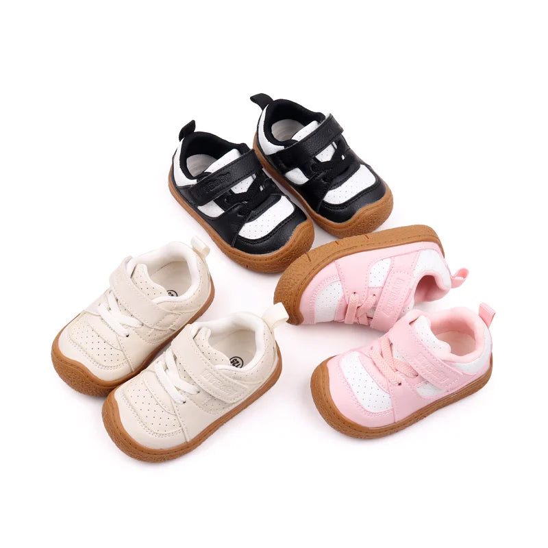 High Quality Baby  Toddler Shoes Rubber Sole Anti-slip Soft PU for  0-3 Years Boys and Girls Spring and Autum Style Ooydoor BM06