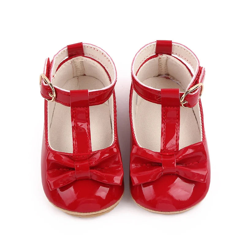 Summer Baby Girl Pre-walking Toddler Shoes With High Quality PU Leather And TPR Sole For 0-18M Baby Girls Princess Shoes