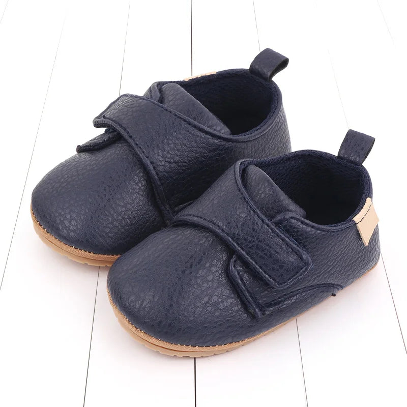 2025 Baby Casual Shoes Korean Style Non-slip Classical High Quality PU and TPR Soft and Warm Toddler Shoes for 0-18 Months D2587