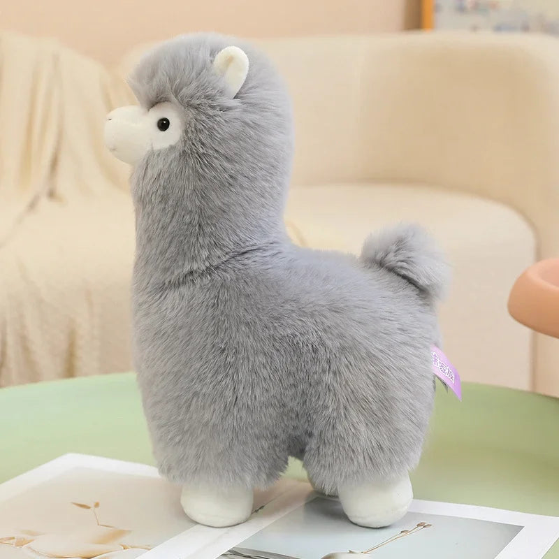 25/35cm Velvet Alpaca Plush Toy Soft And Comfortable Alpaca Doll Hug Pillow Standing Posture Sheep Soft Stuffed Animal Doll