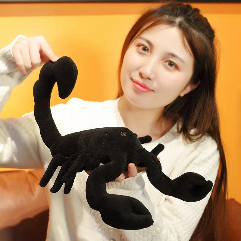 Lifelike Big Size Black Scorpion Plush Toys Simulation Pet Animal Creative Dolls Stuffed Toys For Christmas Birthday