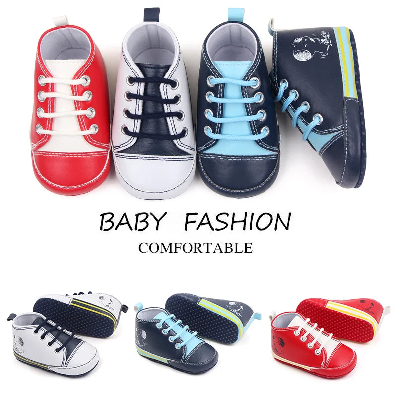 Spring Autumn New Product 0-1 Years Old Baby Shoes Canvas Shoes Baby Shoes for Learning to Walk Boys' and Girls' Baby Shoes