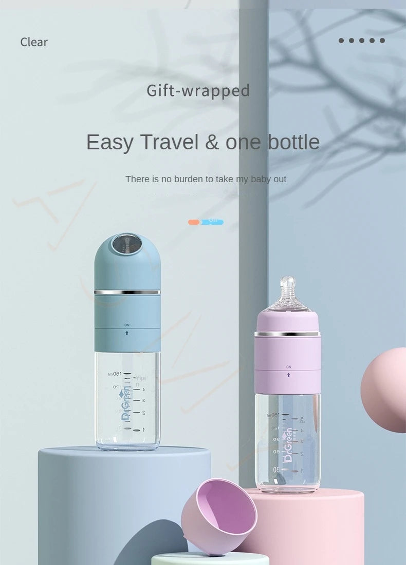 Dr.Green 4S Newborn Baby Bottle Wide Mouth Bottle PPSU 180mL/240mL Sealed isolation Fast milk filling Removable/Washable Bottles