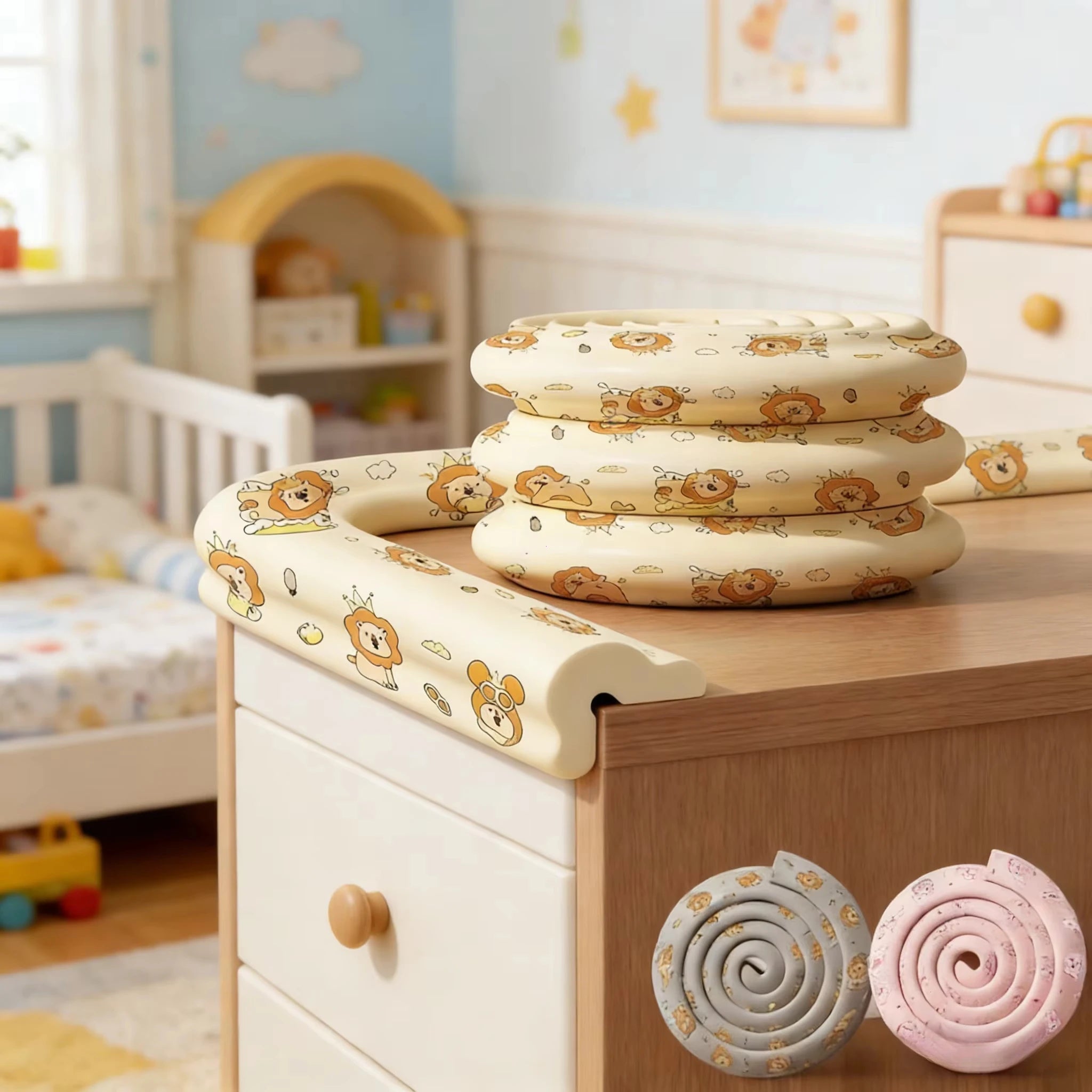 2M Soft Cartoon Foam Children Bumper Strips Solid Baby Safety Protection Strip Kids Furniture Table Edge Guards Corner Protector