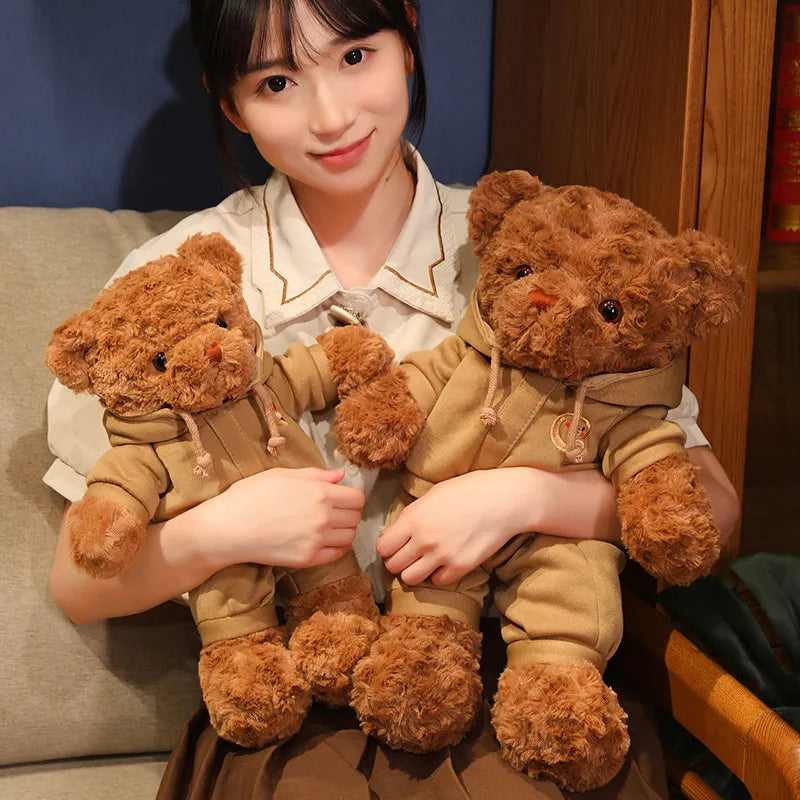 Cute Cartoon Motion Bear Plush Toy 38/50cm Stuffed Animal Doll High Quality Birthday Gift Party Favor for Kids