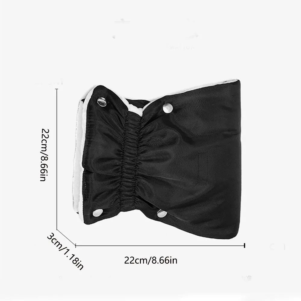 1 Pair Thickened Winter Stroller Gloves Windproof Soft Velvet Handrail Gloves Warm Waterproof Stroller Mitten Shopping