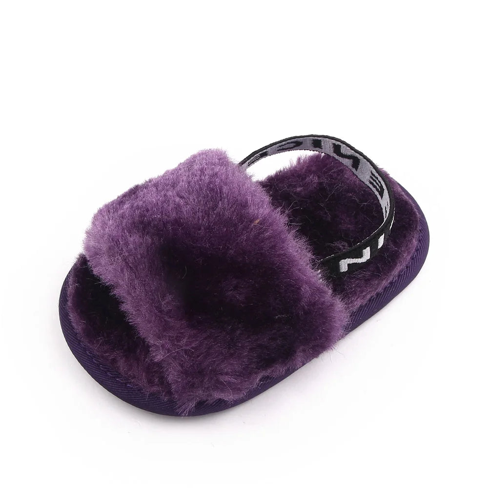 Baby Winter Soft Slipper For 0 To 18 Months Non Slip Plush Warm Shoes For Boys And Girls Model 2024
