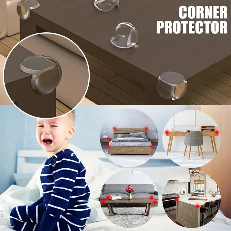 Child Baby Safety Silicone Protector Table Soft Transparent Children Anti Collision Table Corner Edge Protection Cover
