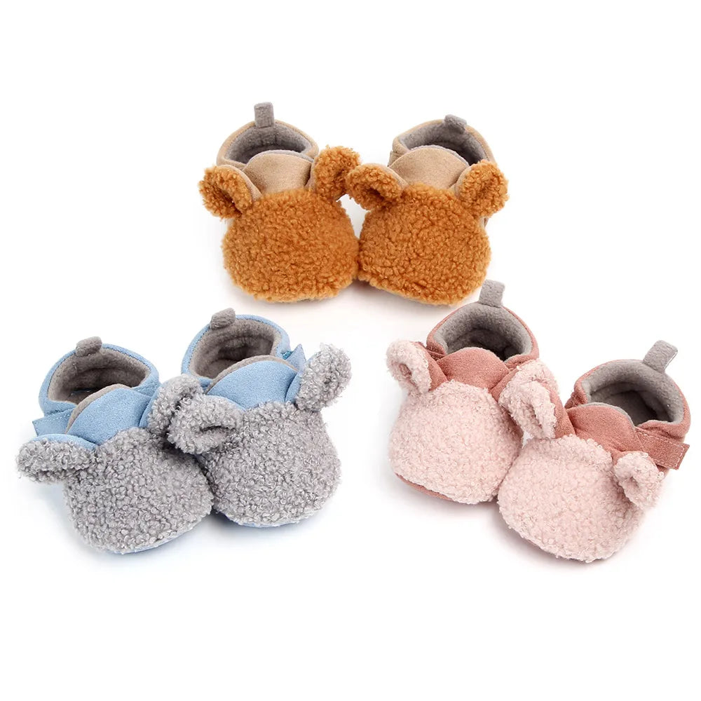 Baby Winter Shoes Cute Animal Ear Soft Cotton Warm and Comfortable for 0-18 Months Boys and Girls 2024 New Fashion  D2028 D2097