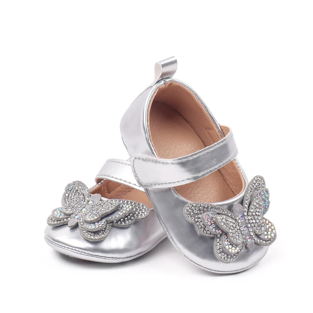 2025 Baby Girls Princess Pre-walking Indoor Outdoor Toddler Shoes With Comfortable TPR Sole and Fashion Design For 0-18M BBW5121