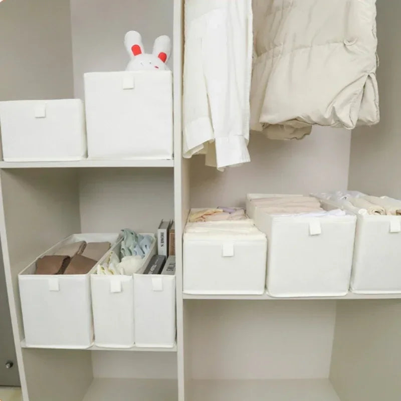 1pcs Pants Storage Box Clothes Organizers of Cabinets Drawers Fabric Foldable Boxes for Bedroom Wardrobe Layering Organization