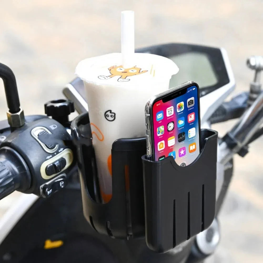 Baby Stroller Water Cup Holder Baby Pram 2-in-1 Milk Bottle Rack Pink Black Multi-function Mobile Phone Holder