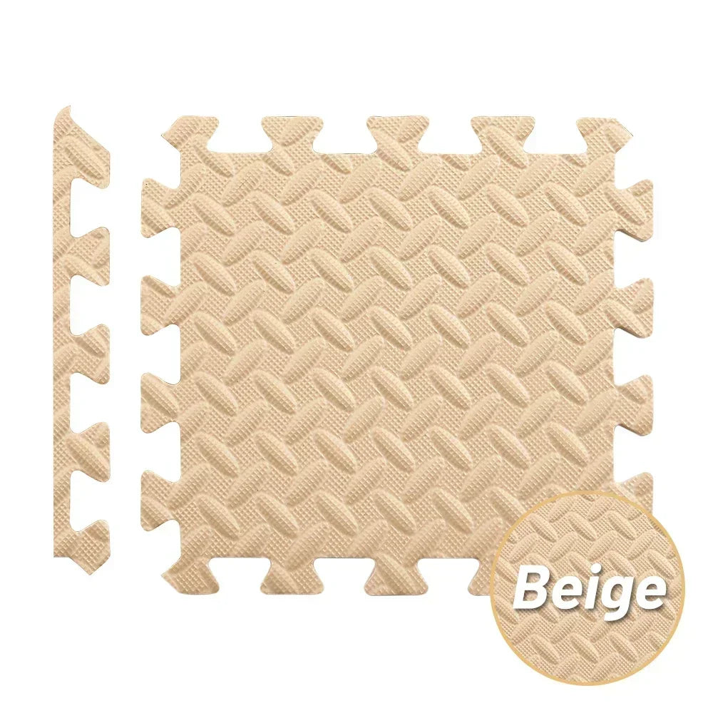 Soft Foam Interlocking Carpet Tiles Non Slip Puzzle Floor Mats 1 To 20 Pcs For Home Gym And Baby Playroom