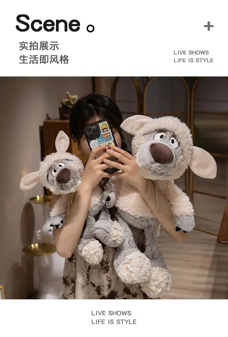 Camouflaged Wolf Plush Toy Sleepy Sheep Doll Forest Family Muppets Soft Sleep Pillow Wolf in Sheep's Clothing Birthday Gift