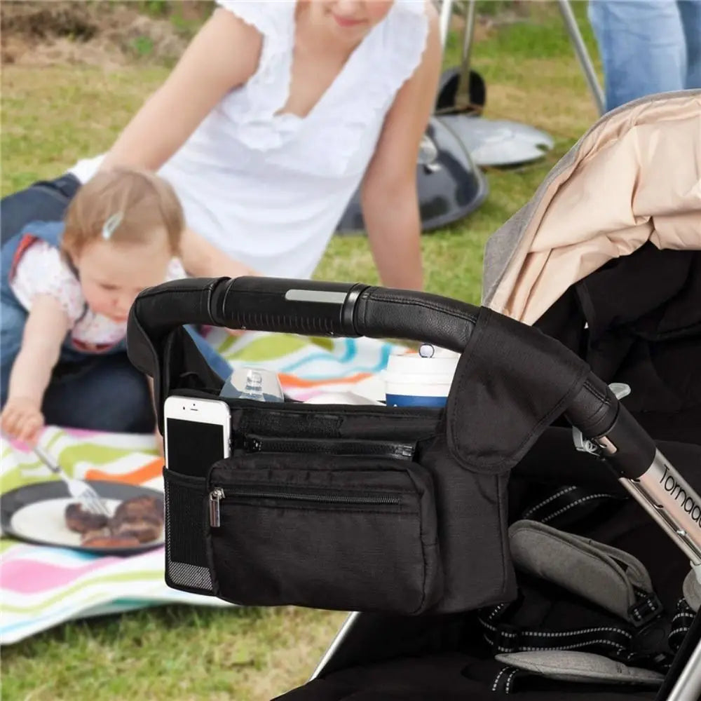 Large Capacity Stroller Organizer Bags Oxford Cloth Multi Pocket Baby Stroller Storage Bag Phone Shoulder Pram Diaper Nappy Bags