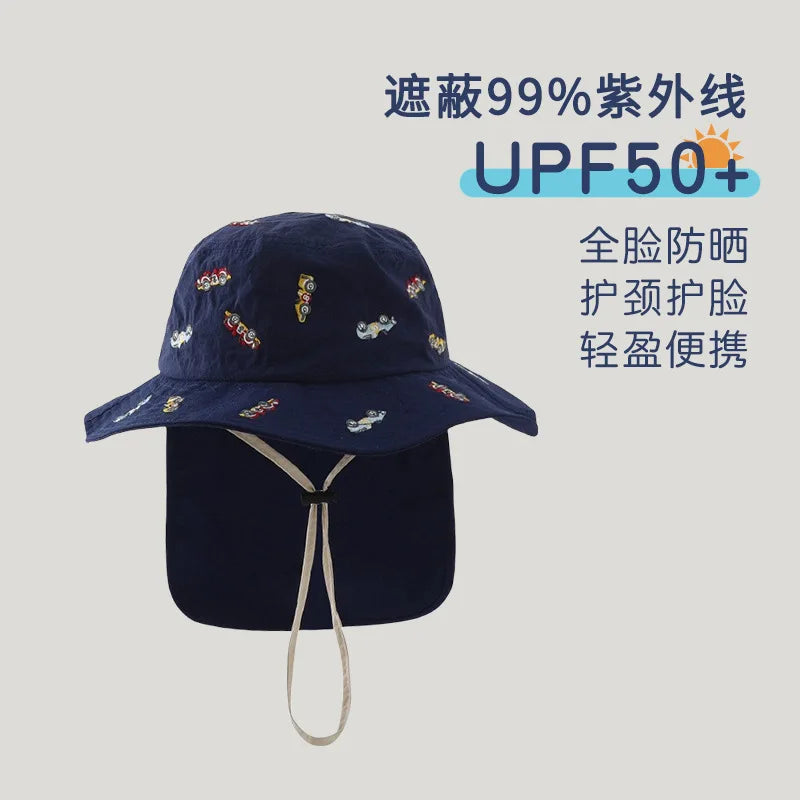 SunGuard Kids Quick Dry Sun Protection Hat Model SgHat01 For Summer Beach Boys And Girls