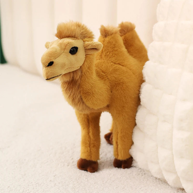 Simulation Standing Camel Plush Toys Soft Stuffed Steric Camel Toys For Children Creative Decor For Bookcase/Car Funny Gift