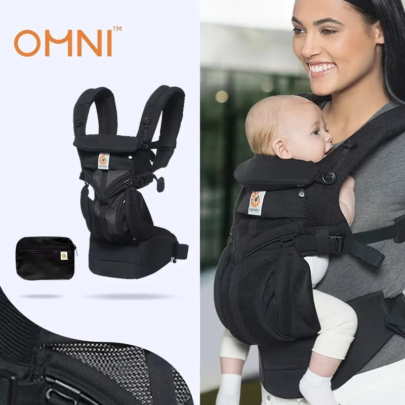 Ergobaby All-Round Carrier Breathable Mesh With Enhanced Lumbar Support 7-45 Lbs