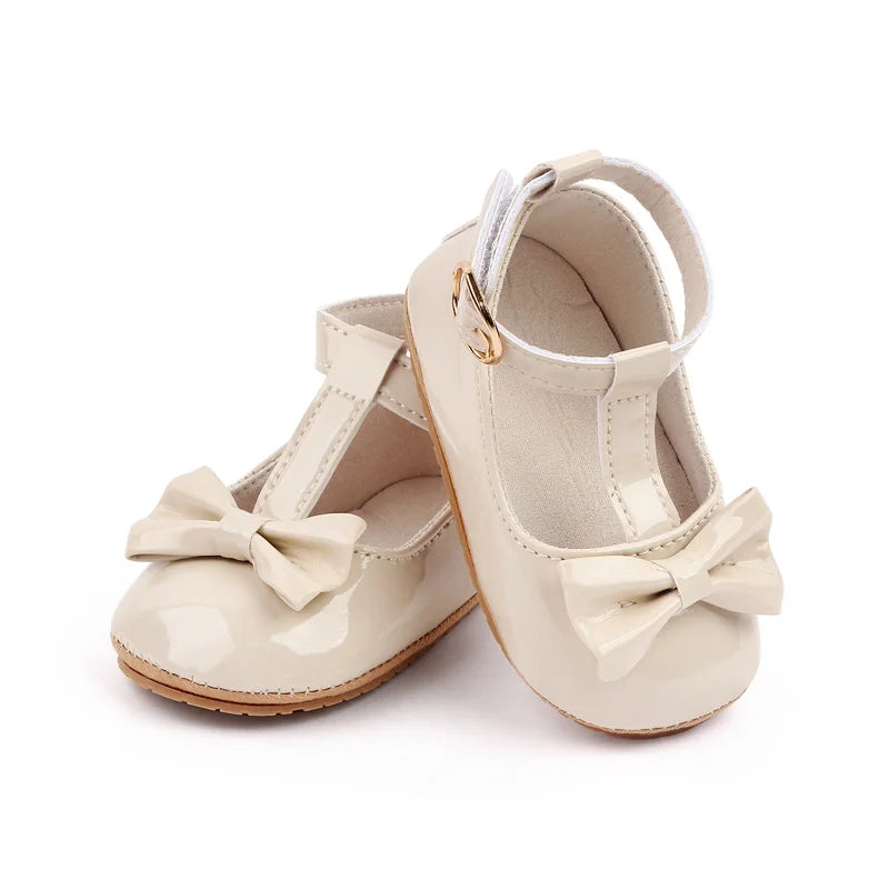 Summer Baby Girl Pre-walking Toddler Shoes With High Quality PU Leather And TPR Sole For 0-18M Baby Girls Princess Shoes