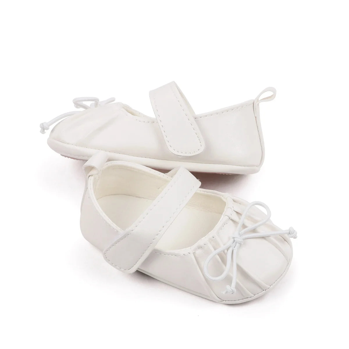 Spring Autumn Baby First Walking Toddler Shoes For 0-18 Months Three Colors High Quality PU Leather And TPR Sole Sweet Design