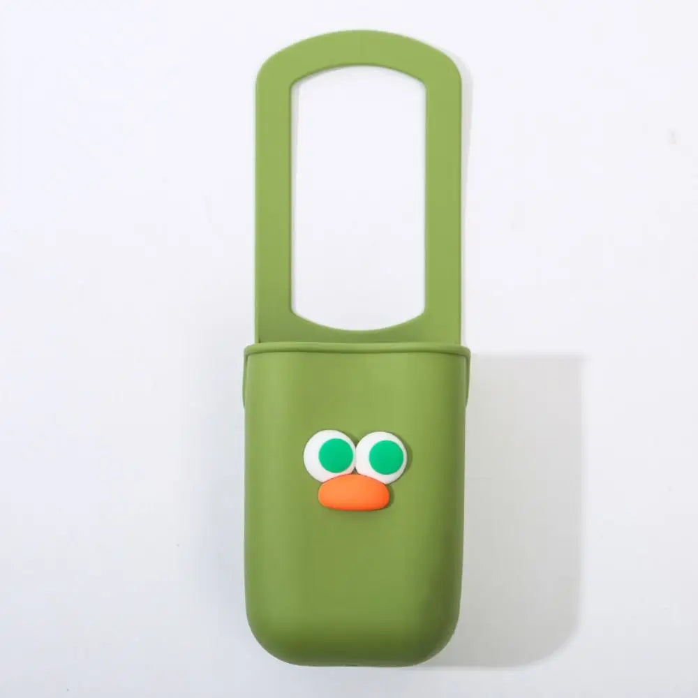 Cute Silicone Cup Holders Large Capacity Portable Baby Stroller Cup Rack Bottle Storage Bag Cartoon Face Water Bottle Pouches