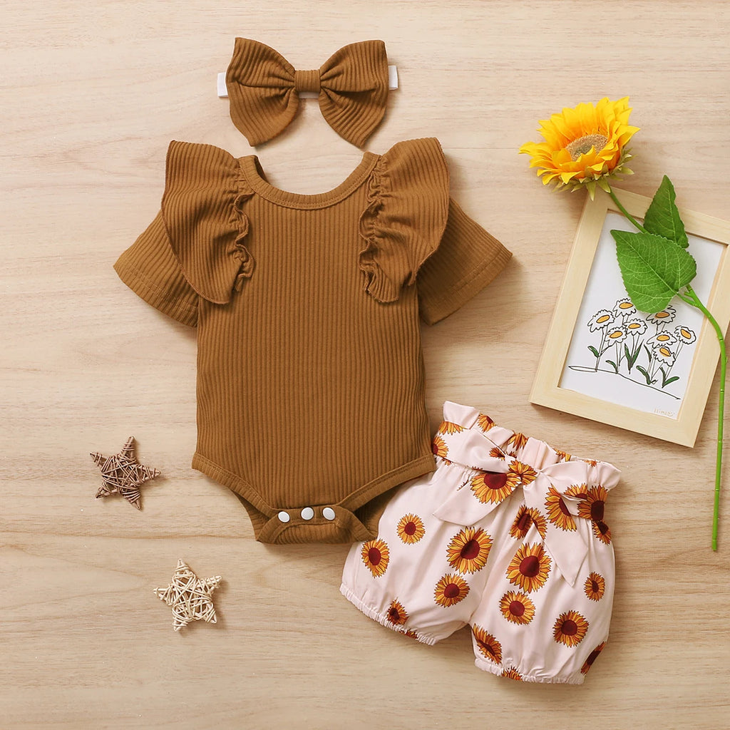 Baby girl's clothes New Year's Eve fashion summer top Luoyi ruffle hand closure collar head shoe photo print flower baby dress