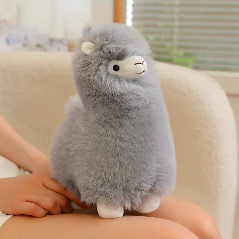 25/35cm Velvet Alpaca Plush Toy Soft And Comfortable Alpaca Doll Hug Pillow Standing Posture Sheep Soft Stuffed Animal Doll