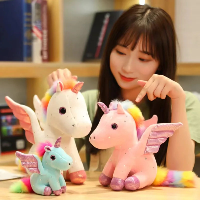 Cute Angel Unicorn Plush Toy Pillow Soft Fill Home Decoration Girl's Birthday Holiday Gift