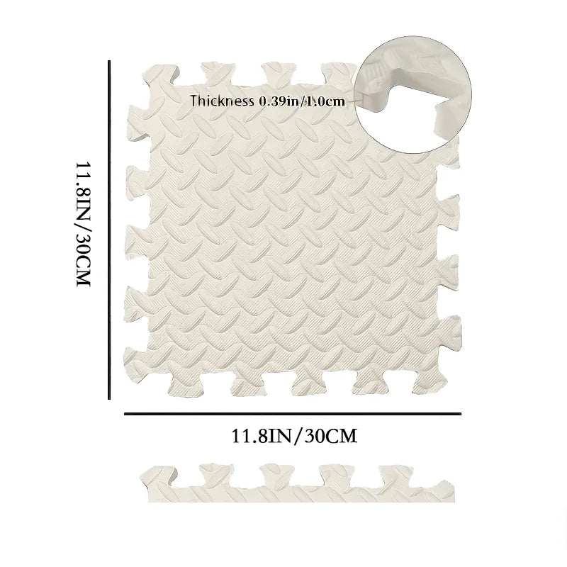 Eva Foam Interlocking Floor Tiles 30x30x1 Cm Puzzle Gym Mat For Indoor Home Gym Exercise Areas