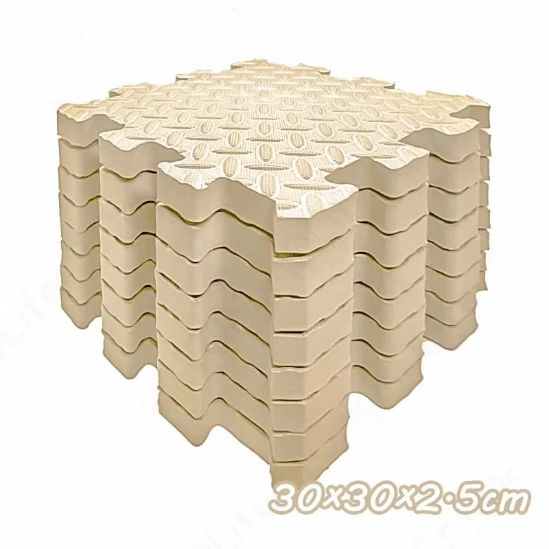 Baby Play Mat 2.5cm Thick 30x30cm Protective Pad For Crawling Activity Gym Soundproof Cushion