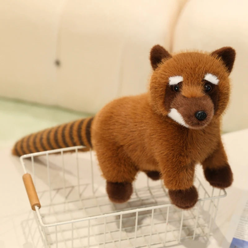 Hot 1pc 50cm Realistic Raccoon Stuffed Animal Doll - Cute Simulation Handmade Toy High Quality Lovely Kids Ornament Gift
