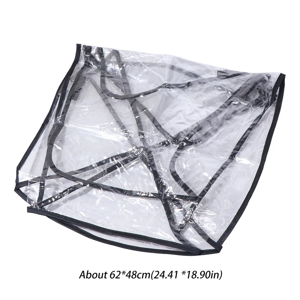 Transparent Baby Stroller Rain Cover Outdoor Windproof Baby Pram Rain Cover Waterproof Travel Pushchair Raincoat