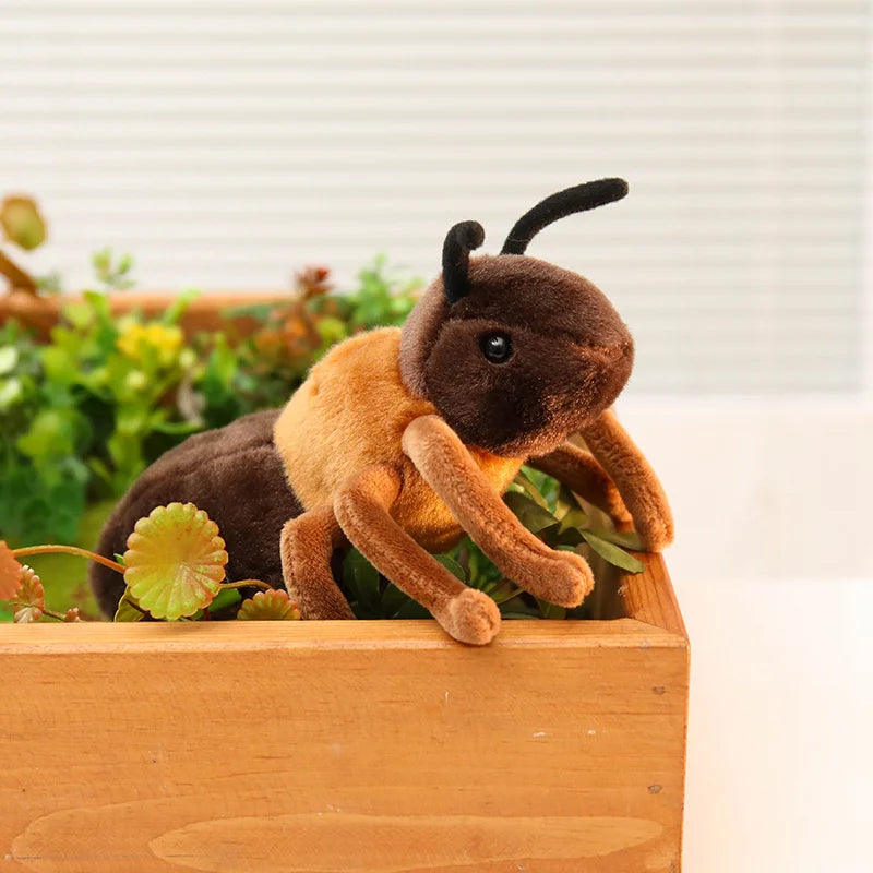 Hot 1pc 18cm Lovely Ant Plush Toys Simulation Plushie Doll Stuffed Soft Animal Toy Room Decoration Kids Birthday Gift