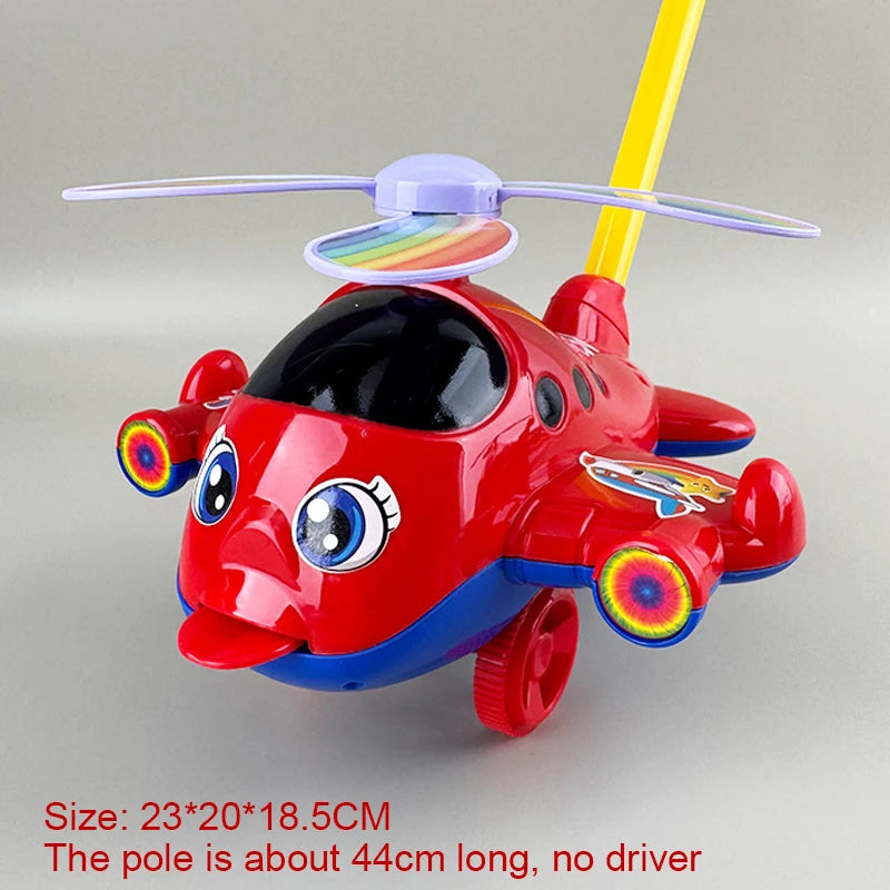 Bright Starts Baby Walker Push Along Toy Plane Car for Kids Children Boys Girls Outdoor Use Model BT100