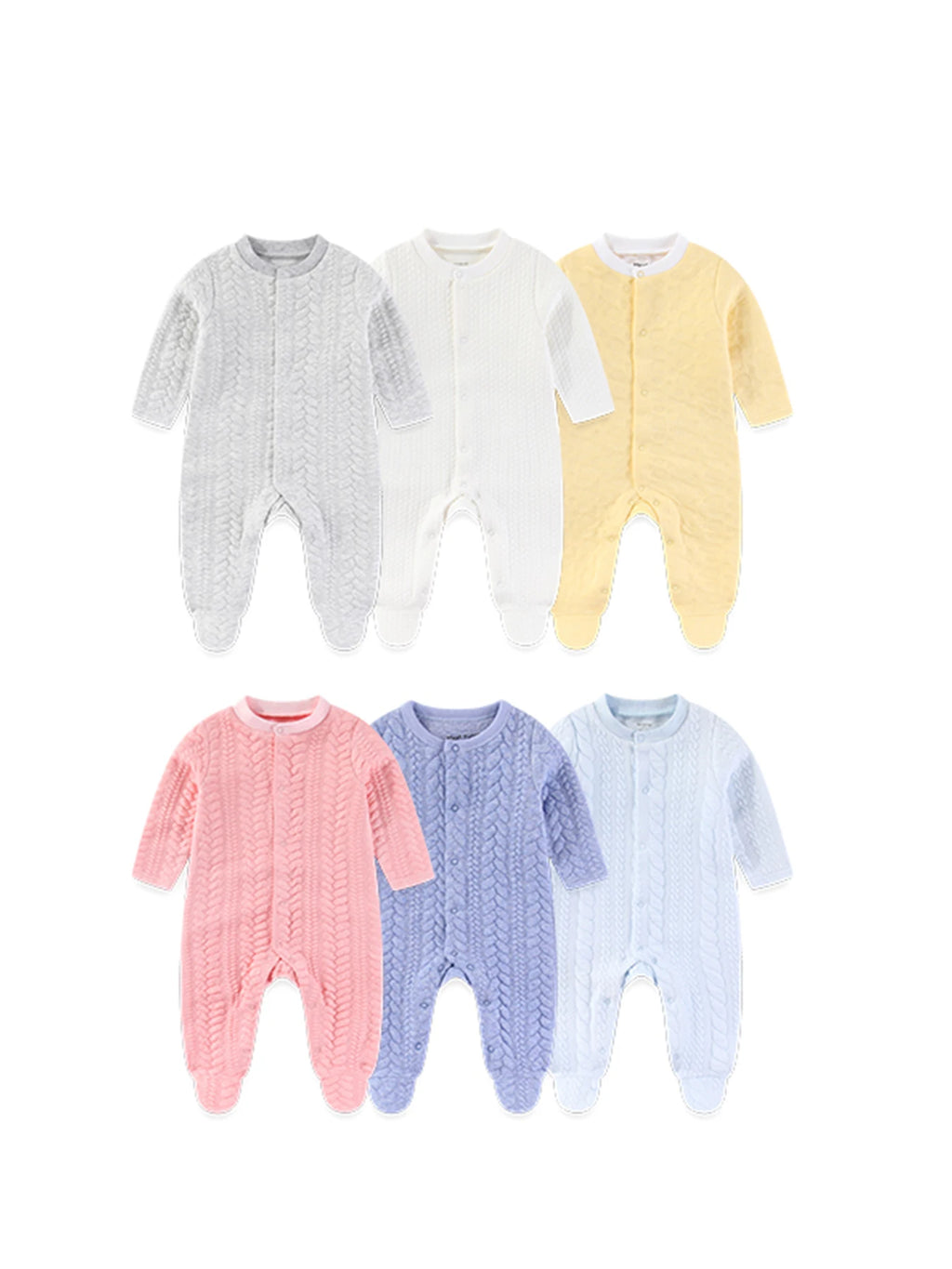 1-Piece Solid Color Baby Unisex Rompers Fall Winter Newborn Boy Girl Jumpsuits 3-24 Months Infant Outdoor Clothes