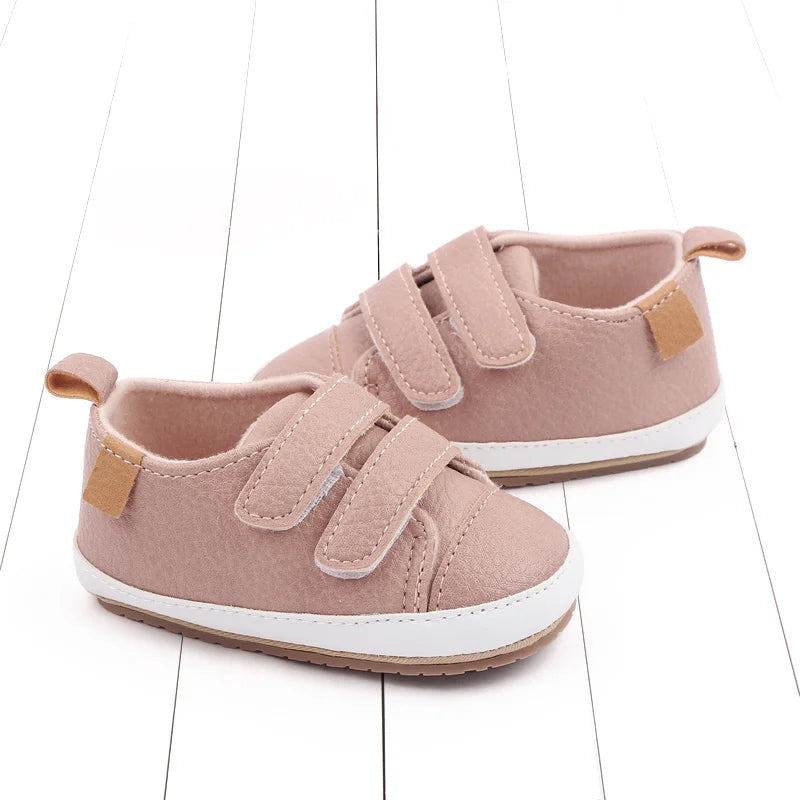 2025 New Fashion Baby Casual Sneaker Spring and Autumn Soft PU and TPR Sole Anti-slip High Quality Hot Selling for 0-18M