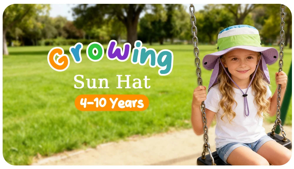 Children Summer Hat for Girls Boys Quick-dry Shawl Kids Bucket Hats Beach Travel Children Panama Kids Sun Cap 4-10Y
