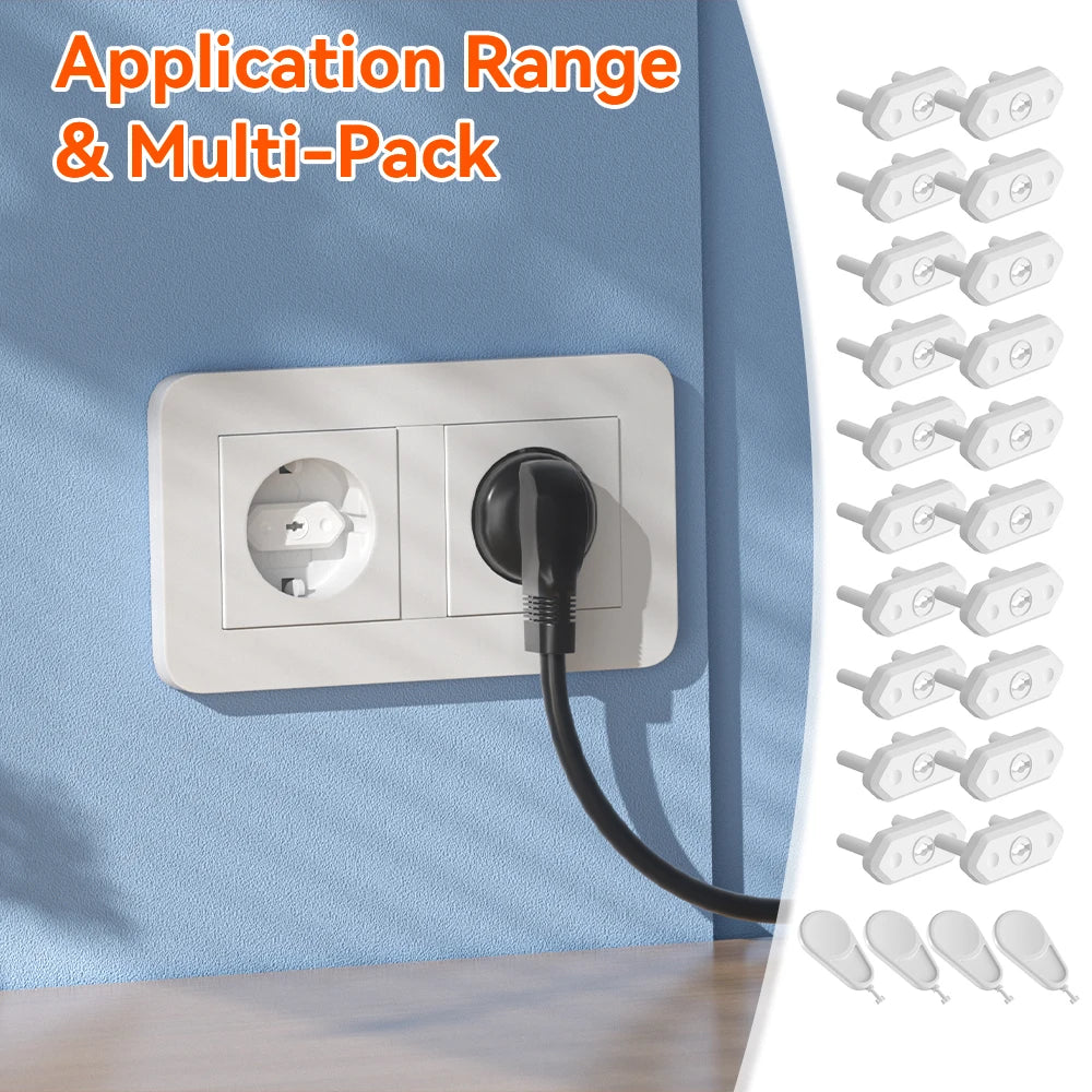 Chile/Brazil EU Universal Power Socket Outlet Plug Protective Covers Anti Electric Baby Safety Protector 20pcs
