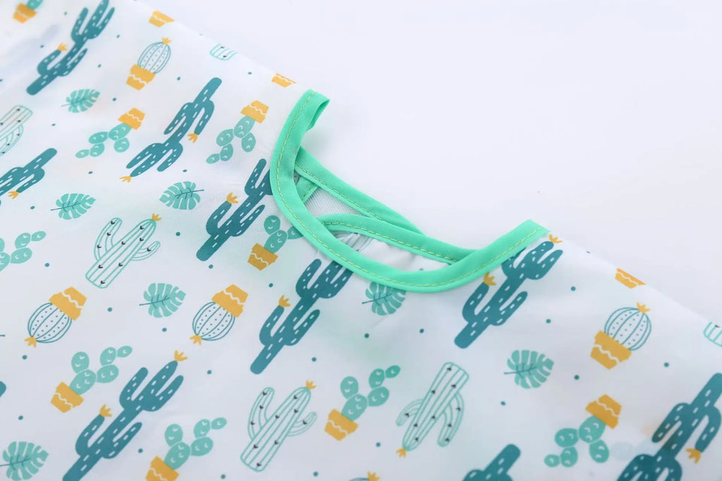 2025New Cute Baby Bibs Children Baby Stuff Toddler Waterproof Long Sleeve Art Smock Feeding Bib Apron for Kids 0-6 Years