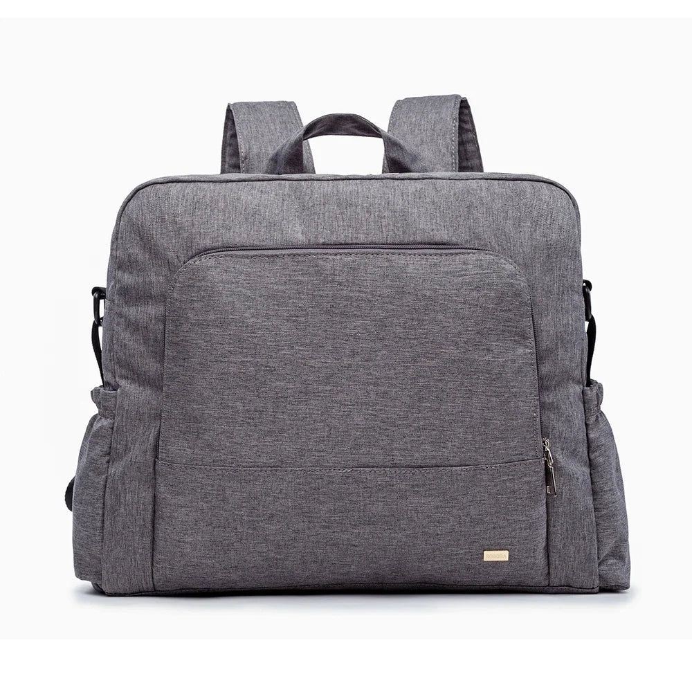 Soboba Solid Diaper Bag Waterproof Multifunctional Diaper Backpack Nursing Changing Bag