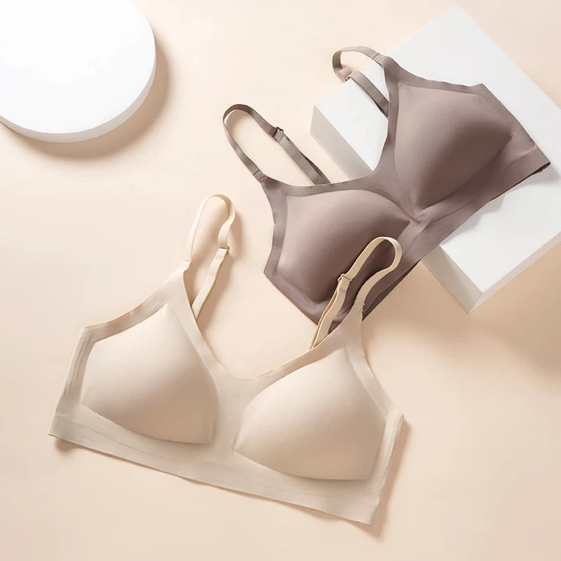 Pre-pregnancy Women Soft Support Seamless Underwear Comfortable Gathering No Steel Ring Collection Breathable Bra Style