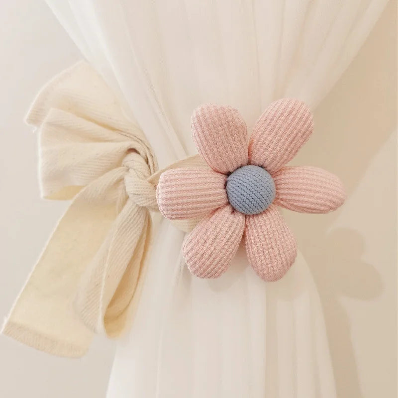 Ins Korean-Style Three-Dimensional Petal Curtain Tiebacks With Drawstrings For Curtains And Mosquito Net Ties