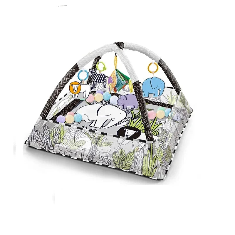 Newborn Sensory Skill Development Fitness Toys Multifunctional Game Blanket Hands Feet Exercise Mat Infant Toy