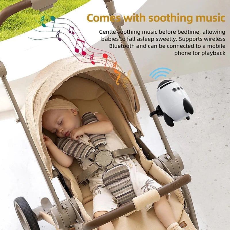 Baby Stroller Rocker Sound Machine Portable White Noise Sleep Aid Vibrating For Baby Soothing Natural Sounds Bluetooth Speaker