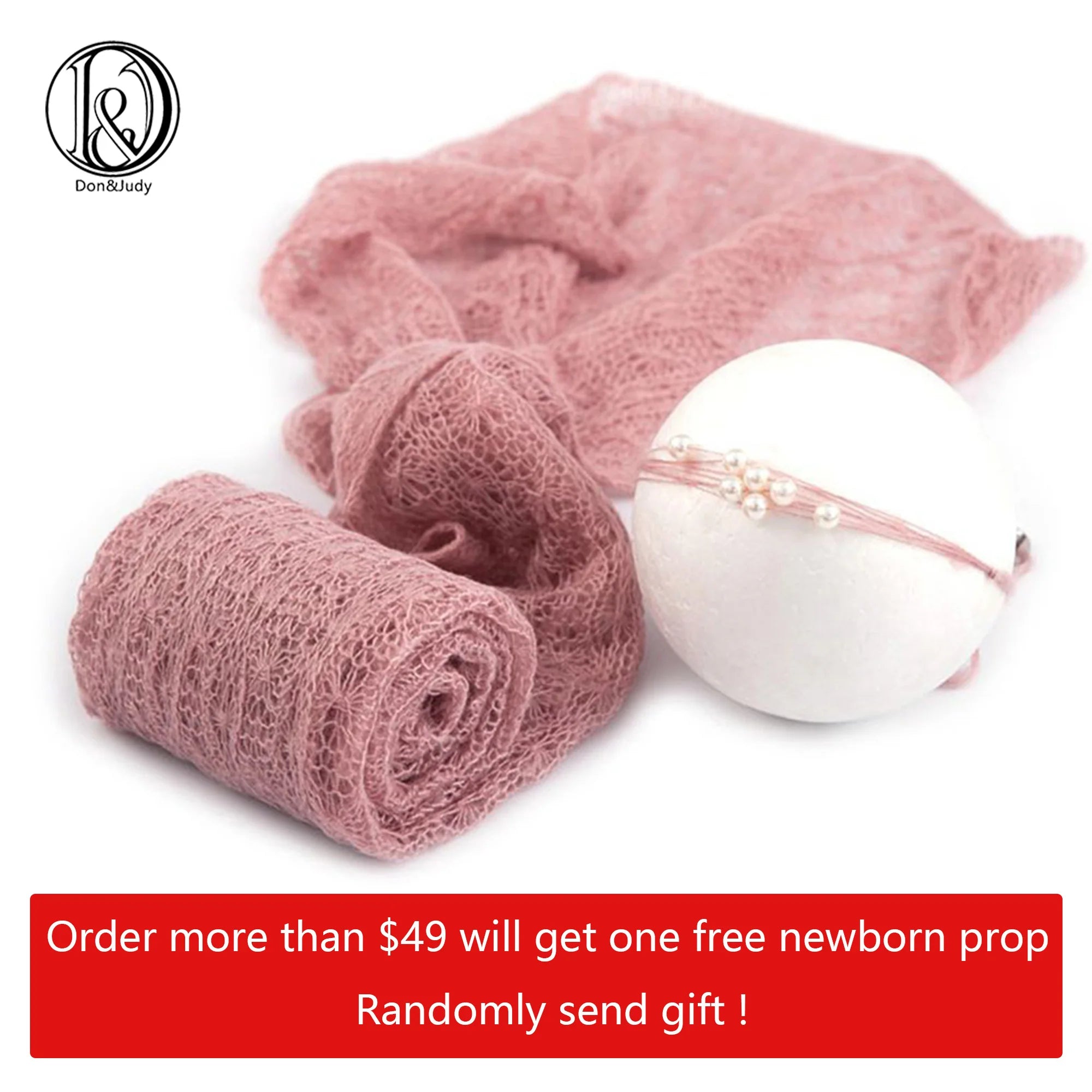 Don&Judy Baby Photography Prop Newborn Hat Soft Boy Girl Infant Handmade Mohair Bonnet Headwear Photo Shoot Studio Accessories