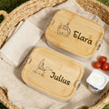 1pc Custom Stainless Steel Lunch Box with Bamboo Lid, 3 Compartments Eco-Friendly Reusable Food Container for Picnics And Work