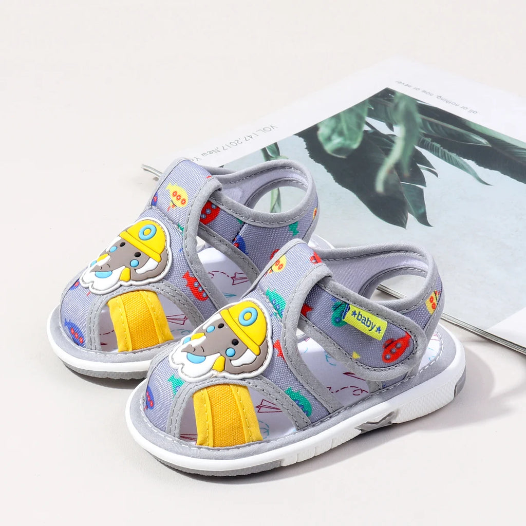 2025 Hot Summer New Design and High Quality Baby Boys And Girls First Walking Indoor Outdoor Toddler Shoes With Squeaky