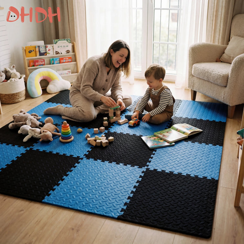 30x30cm EVA Puzzle Mat – Thick Baby Play Mat for Kids, Non-Slip & Waterproof Crawling Floor Tiles, Interlocking Foam Rug
