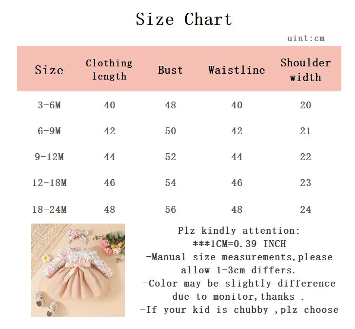 3Pcs Baby girl Princess Dress  Floral Chiffon Fashionable Dress+Headband+Belt for 0-24 Months Baby girl Spring and Autumn Dress