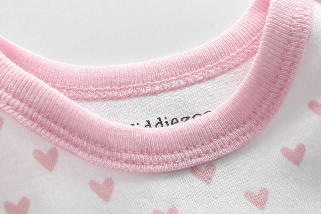 10-Pack Fashion Cute Baby Boys Girls Clothing Set 0-12 Months Bebe Unisex Short Sleeve Bodysuits+Bibs Suits Summer Newborn Cloth